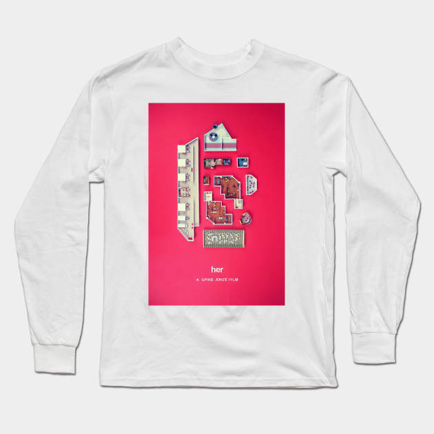 HER ROOM Long Sleeve T-Shirt by JordanBoltonDesign